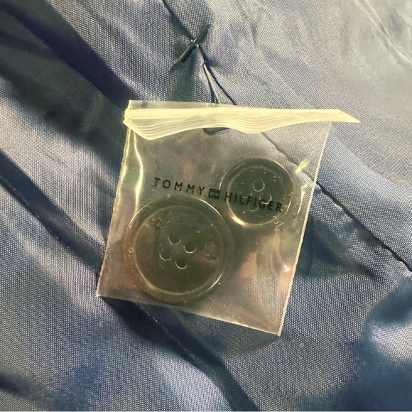 NWOT Tommy Hilfiger ‘3-Pocket’ Ivory & Navy Striped Button Front Blazer Size 8 - Picture 8 of 16